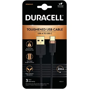 Cabo Duracell 2m USB-A para USB-C
