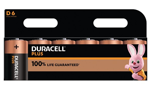 Duracell Plus D Size 6 Pack