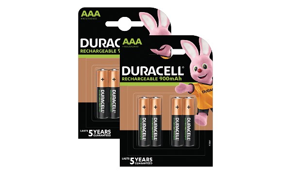 Duracell Pre-Charged AAA 900mAh 8 Pack