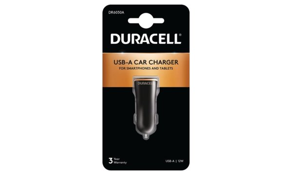 Duracell 12W Carregador de 12W único USB-A para automóvel